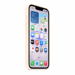 Apple Coque en silicone avec MagSafe pour iPhone 17e - Vanille - Vue supplémentaire 4
