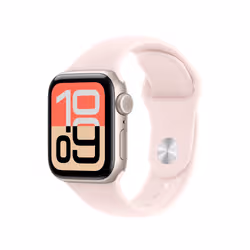 Apple MHY24ZM/A accessoire intelligent à porter sur soi Bande Rose clair Fluoroélastomère - Vue supplémentaire 2