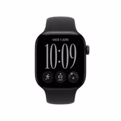 Apple Watch Series 12 OLED 42 mm 5G Noir Wifi GPS - Vue supplémentaire 2