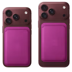 Apple Porte-cartes en tissage fin pour iPhone avec MagSafe - Magenta - Vue supplémentaire 5