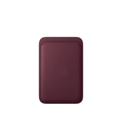 Apple Porte-cartes en tissage fin pour iPhone avec MagSafe - Bordeaux