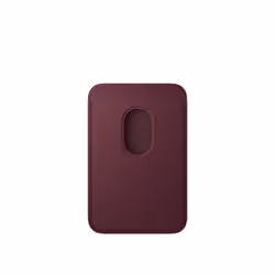 Apple Porte-cartes en tissage fin pour iPhone avec MagSafe - Bordeaux - Vue supplémentaire 2