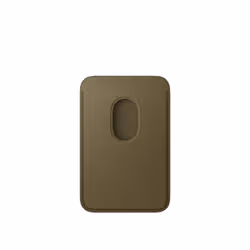 Apple Porte‑cartes en tissage fin pour iPhone avec MagSafe - Olive sombre - Vue supplémentaire 2