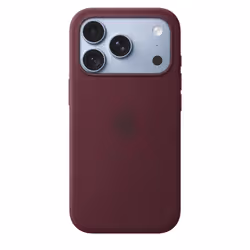 Apple Coque en silicone avec MagSafe pour iPhone 18 Pro - Bordeaux - Vue supplémentaire 2