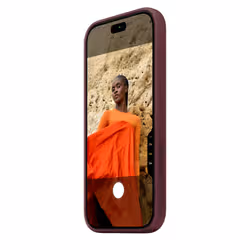 Apple Coque en silicone avec MagSafe pour iPhone 18 Pro - Bordeaux - Vue supplémentaire 5