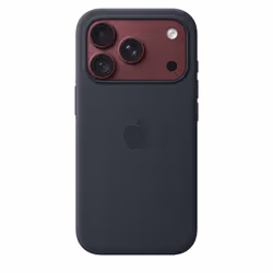 Apple Coque en silicone avec MagSafe pour iPhone 18 Pro - Bleu marine - Vue supplémentaire 2