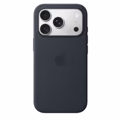 Apple Coque en silicone avec MagSafe pour iPhone 18 Pro - Bleu marine - Vue supplémentaire 3