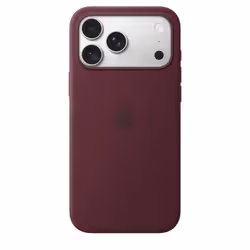 Apple Coque en silicone avec MagSafe pour iPhone 18 Pro Max - Bordeaux - Vue supplémentaire 3