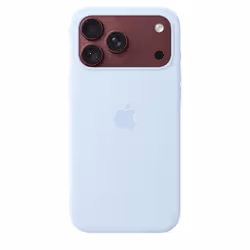 Apple Coque en silicone avec MagSafe pour iPhone 18 Pro Max - Bleu lumineux - Vue supplémentaire 2