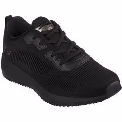 Chaussure de sport pour homme - SKECHERS Squad - Noir - Lacets - Dessus synthétique
