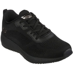 Chaussure de sport pour homme - SKECHERS Squad - Noir - Lacets - Dessus synthétique