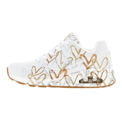 Baskets avec dessins iconique uno métallic love femme Skechers
