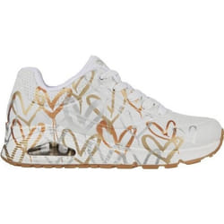 Baskets avec dessins iconique uno métallic love femme Skechers