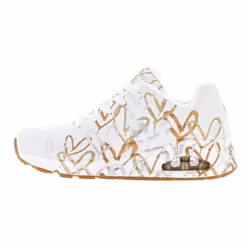 Baskets avec dessins iconique uno métallic love femme Skechers