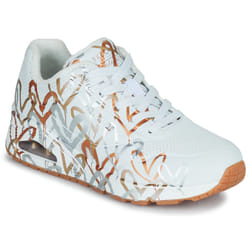 Baskets Skechers Ch Uno Metallic Love W - SKECHERS - Femme - Blanc - Synthétique - Lacets