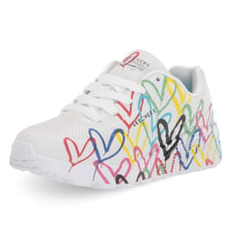 Skechers Chaussures JGoldcrown: Uno Lite - Spread the Love - 314064L-WMLT Blanc