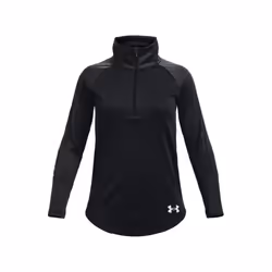 T-shirt à manches longues et demi-zip Noir Fille Under Armour Tech Graphic Half