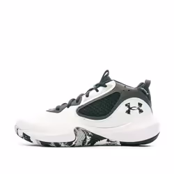 Chaussures de Basketball Mixte - Under Armour - Lockdown 6 - Blanc - Indoor - Respirant