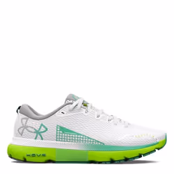 Chaussures de course Under Armour W Hovr Infinite 5 pour femmes - Blanc/jaune - Drop 8 mm - Usage régulier