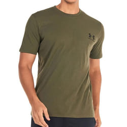 T-shirt de sport - Under Armour - 1326799 - Homme - Blanc et vert - Respirant