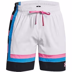 Short Tissé - Under Armour - UA Baseline II - Blanc - Respirant - Non Imperméable