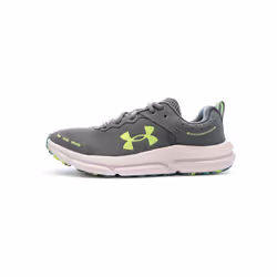 Chaussures de Running Gris /Vert Garçon Under Armour Assert 10
