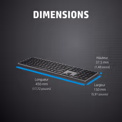 HP Clavier sans fil 975 double mode - Vue supplémentaire 18