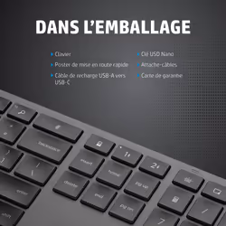 HP Clavier sans fil 975 double mode - Vue supplémentaire 20