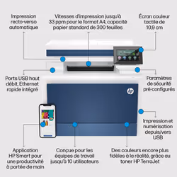 HP Color LaserJet Pro Imprimante multifonction 4302fdn, Couleur, Imprimante pour Petites/moyennes entreprises, Impression, copie, scan, fax, Imprimer depuis un téléphone ou une tablette; Chargeur automatique de documents; Impression recto-verso - Vue supplémentaire 13