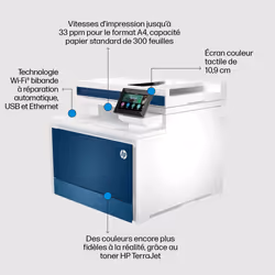 HP Color LaserJet Pro Imprimante multifonction 4302fdw, Couleur, Imprimante pour Petites/moyennes entreprises, Impression, copie, scan, fax, Sans fil; Imprimer depuis un téléphone ou une tablette; Chargeur automatique de documents - Vue supplémentaire 10