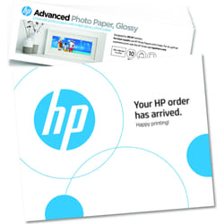 HP Papier photo à finition glacée Advanced, 65 lb, 4 x 12 pouces (101 x 305 mm), 10 feuilles