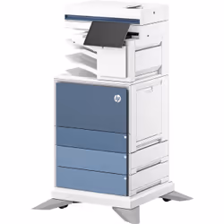 HP LaserJet Imprimante multifonction Color Enterprise Flow 6800zfsw, Impression, copie, scan, fax, Flow; Écran tactile; Agrafage; Cartouche TerraJet