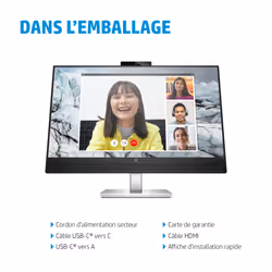 HP Écran de conférence QHD E27m G4 USB-C - Vue supplémentaire 12