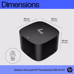 HP Station d'accueil Thunderbolt 280 W G4 avec câble combo - Vue supplémentaire 14