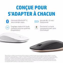 HP 410 Souris Bluetooth ultra-plate blanche - Vue supplémentaire 10