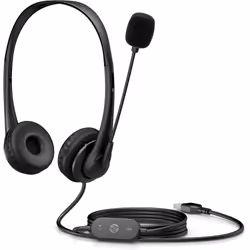 HP Casque stéréo USB G2, Avec fil, Bureau/Centre d'appels, 90 g, Casque, Noir