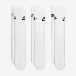 Chaussettes mi-mollet Nike Sportswear Everyday Essential (3 paires) - Blanc