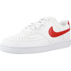 Baskets NIKE COURT VISION LOW BE Blanc - Lacets - Talon Plat