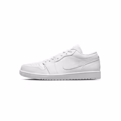 Basket Nike JORDAN 1 LOW - Homme - Blanc - Réf. 553558-136