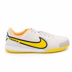 Chaussures de Football - NIKE - Jr Tiempo Legend 9 Academy IC - Terrain Indoor - Crampons Moulés - Couleur Beige