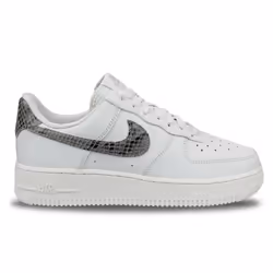 Basket Nike Air Force 107 Fantome - Blanc - Femme - Cuir - Lacets - Plat
