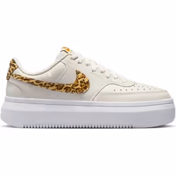 Chaussures Femme Nike Court Vision Alta Leather DM0113-004 - Beige - Cuir - Lacets