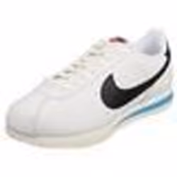 Baskets - Nike - CORTEZ - Femme - Blanc Noir - Cuir - Lacets - 41 EU
