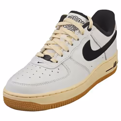 Baskets - Nike - AIR FORCE 1 07 LX - Femme - Blanc Noir - Cuir - Lacets - 37.5 EU