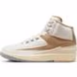 Baskets Femme Nike Air Jordan 2 Retro Dx4400 - Blanc/Beige - Cuir