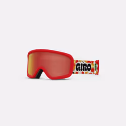 Giro Chico 2.0 Goggle, Double objectif, Rouge, Enfants, Verres (plats) cylindriques, Multicolore, Ambre