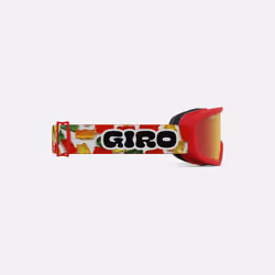 Giro Chico 2.0 Goggle lunette de sports d'hiver Rouge Enfants Ambre Verres (plats) cylindriques