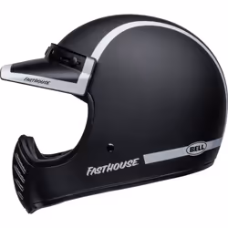 Bell Moto-3 Fasthouse The Old Road Casque de motocross, noir, taille S pour Hommes - Vue supplémentaire 4