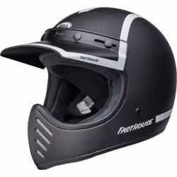Bell Moto-3 Fasthouse The Old Road Casque de motocross, noir, taille L pour Hommes