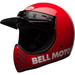Bell Moto-3 Classic Casque de motocross, rouge, taille L pour Hommes